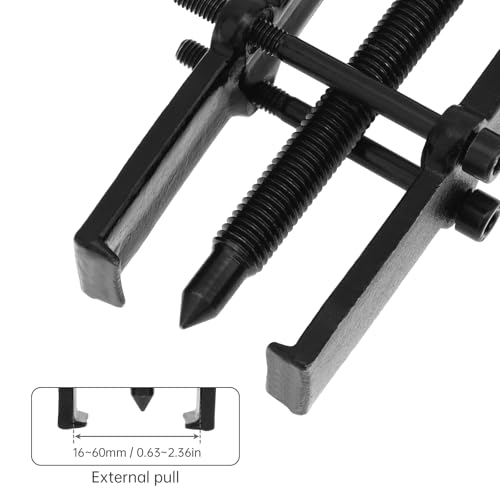 Two Jaw Bearing Puller, Adjustable 2 Jaws Gear Remover Tool, Puller Kit for Bearing, Gears, Pulley, Flywheel, Motorcycle, Car (6 inch) - size: 6 inch