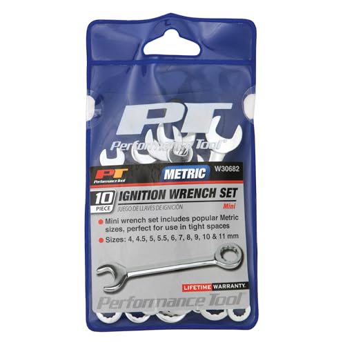 Performance Tool W30682 Metric Ignition Wrench Set, 10 Piece