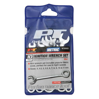 Performance Tool W30682 Metric Ignition Wrench Set, 10 Piece