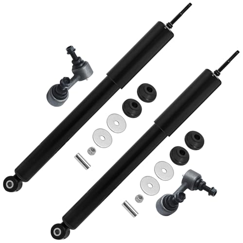 Detroit Axle - Rear 4pc Shock Absorbers Kit for 12-15 Honda Civic, 2 Shock | Absorbers 2 Sway Bar Links 2012 2013 2014 2015 Replacement - size: 4AS47096/shock kit
