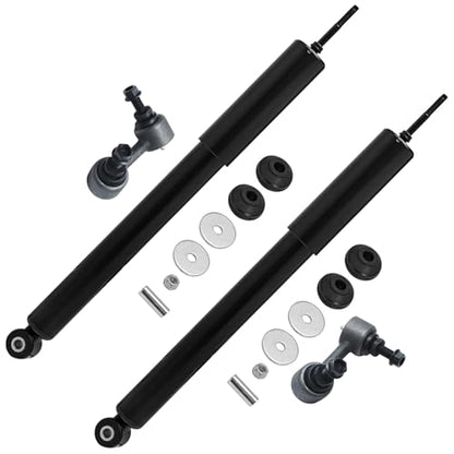 Detroit Axle - Rear 4pc Shock Absorbers Kit for 12-15 Honda Civic, 2 Shock | Absorbers 2 Sway Bar Links 2012 2013 2014 2015 Replacement - size: 4AS47096/shock kit