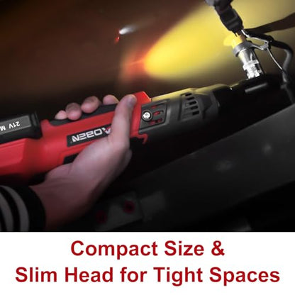 AOBEN 21V 1/2" Cordless Ratchet Wrench Kit-74 Ft-lbs Brushless Electric Power Ratchet with Variable Speed, 2X2000mAh Lithium-Ion Battery, Charger, 8 Sockets, 1/4" & 3/8" Adaptors, 3" Extension Bar - style: AB733-2C