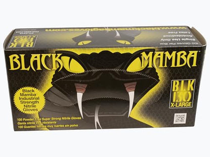 Black Mamba Super Strong Nitrile 100 Glove BOX (EXTRA LARGE) - size: X-Large
