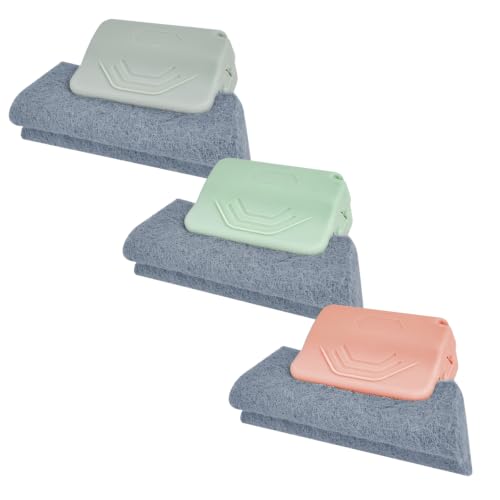 Magic Window Track Cleaner, Hand-held Cleaning Brush Tools Set for Window Slides Grooves, Sliding Door Track, Tile Grout Lines, Shutter Slats, Car Vents, Small Spaces Clean (3 Pieces) - color: Multicolored, size: 3 PCS