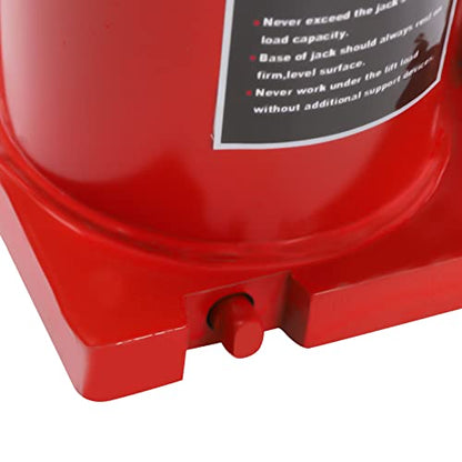 Hydraulic Bottle Portable Jack 30 Ton Capacity Red to Lifting Cars Trucks Suvs Farm Vehicles Heavy-Duty Machinery (30 Ton)