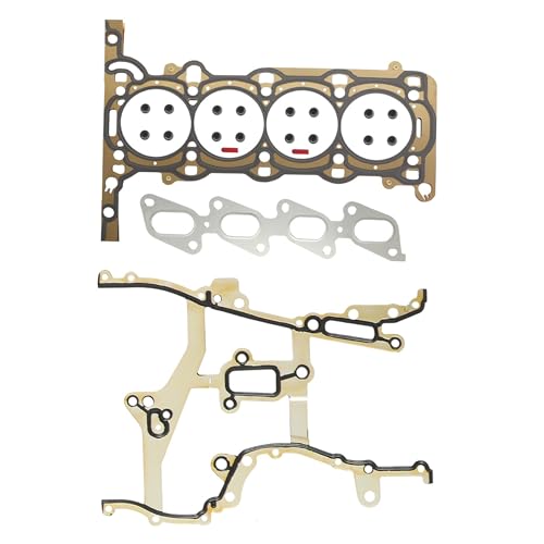 1.4 Engine Rebuild Kit Timing Chain Kit Head Gasket Bolt Set & Water Pump Thermostat Set Piston & Rings Fit for Buick Encore Cadillac ELR Chevrolet Sonic Cruze Trax Volt 1.4L L4 2011-2016