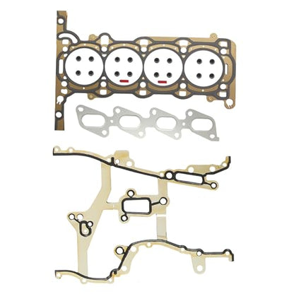 1.4 Engine Rebuild Kit Timing Chain Kit Head Gasket Bolt Set & Water Pump Thermostat Set Piston & Rings Fit for Buick Encore Cadillac ELR Chevrolet Sonic Cruze Trax Volt 1.4L L4 2011-2016