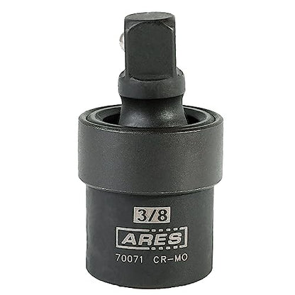 ARES 70071-3/8-inch Drive Impact Universal Joint - Chrome Moly Flexible U-Joint Socket Accesses Hard to Reach Fasteners and Meets ANSI/ASME Specifications - size: 3/8-Inch Standard