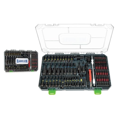 86-Piece Magnetic Impact Nut Driver Set | Deep Impact Sockets & S2 Bits, Chrome Vanadium Steel, Full Metric & SAE Range for Impact Drivers & Drills