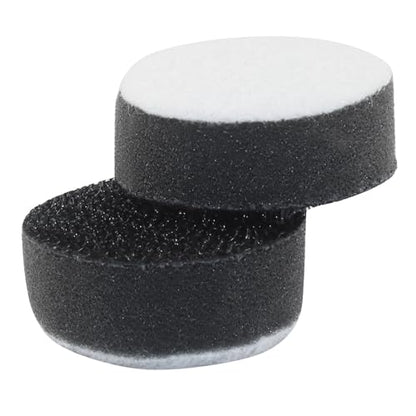 6 Pack 1 Inch Hook and Loop Foam Buffering Pad, Black | Soft Foam, Sponge Cushion Buffer, No Hole, Backing Pad for Sanding - size: 1 Inch