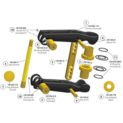 Schley Tools - 18100 Ball Joint Press Master Kit with Cups