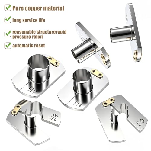 Hicarer 6 Pcs 6-16mm Air Hose Removal Tool Kit Pneumatic Pipe Removing Stainless Steel Tool for Easy Hose Removal