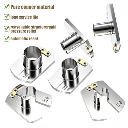 Hicarer 6 Pcs 6-16mm Air Hose Removal Tool Kit Pneumatic Pipe Removing Stainless Steel Tool for Easy Hose Removal