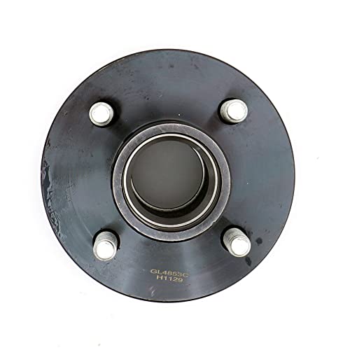 4-Bolt On 4 Inch Hub Assembly, Includes (1) Square Shaft 1-1/16 Inch Straight Spindle & Bearings,Trailer Hub Kit,Set of 1 - size: GL4853C*1