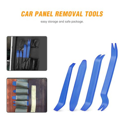 GOOACC Auto Trim Removal Tool Kit No-Scratch Tool Kit for Car Audio Dash Window Molding-4PCS (Blue) - color: Blue, size: 4PCS Trim Removal Tool