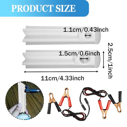 4PCS Fuel Injector Cleaner Kit, Injector Tester, Universal Fuel Injector Flush Cleaner Adapter DIY Cleaning Tool Kit with Test Lead, Car Accessories Fuel Pressure Tester for Auto Car Gas Fuel
