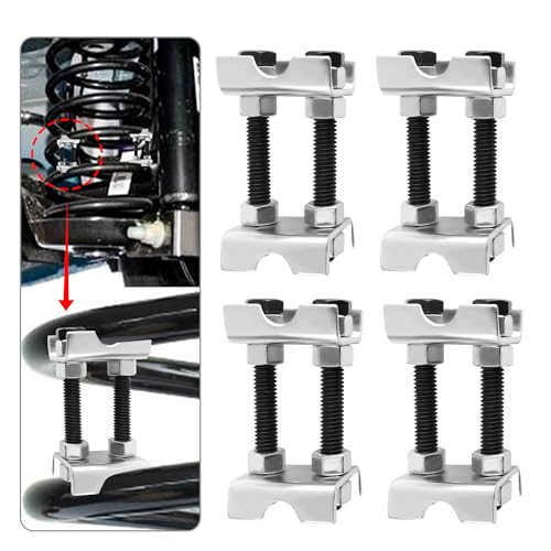 4PCS Coil Spring Spacer,2 Way Adjustable Coil Spring Compressor Tool Keep Springs Aligned & Shock Absorber,Automotive Strut Spring Compressor Suitable for Cars,SUVs,Trucks (4PCS)