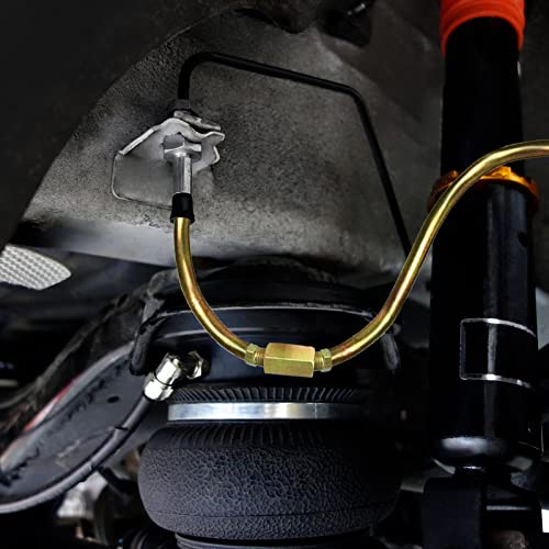 MuHize Brake Line Tubing Kit 1/4 inch 25Ft with 16 Fittings - Zinc Double Galvanized Steel Roll for Cars, Trucks - Complete Hydraulic Fuel Line Replacement, Heavy-Duty Anti-Rust Braking Tubing - color: Multi-color