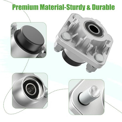 10L0L Golf Cart Front Wheel Hub Assembly 2 Pack for Club Car DS and Precedent 2003-up, Front Hub Replacement Kit 102357701 with Ball Bearing, Oil Seal & Dust Cover