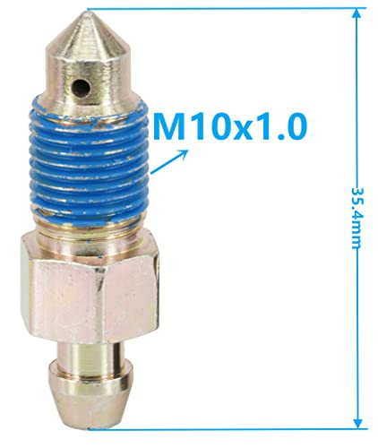 4-Piece Speed Bleeder Kit with Dust Caps - M10x1.0-35.4mm, H9410-4, 107392, 639560 - size: M10x1.0 - 35.4mm (4 PCS)