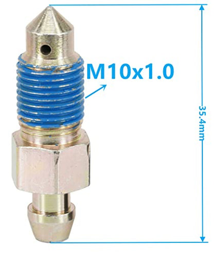 4-Piece Speed Bleeder Kit with Dust Caps - M10x1.0-35.4mm, H9410-4, 107392, 639560 - size: M10x1.0 - 35.4mm (4 PCS)