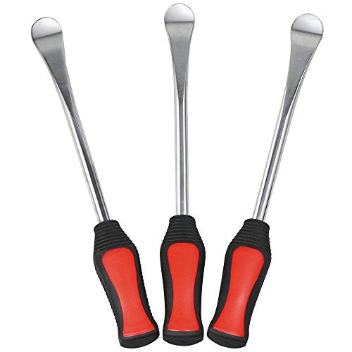 3 Pack Tire Spoon Lever Iron Tool Motorcycle Bike Tire Change Kit Pry Bars | WAHEYNAO Tire Chaning Repair Tool Steel