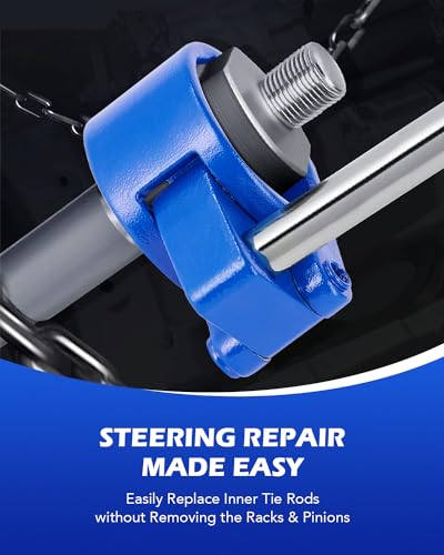 Orion Motor Tech Inner Tie Rod Removal Tool, 3/8'' Low-Profile Inner Tie Rod Tool and 27-44mm Tie Rod End Wrench Tool with 1/2" Drive, Universal Tie Rod Tool
