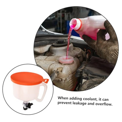 Cabilock Coolant Filling Funnel Kit Radiator Coolant Refill Funnel 15pcs Car Supplies Spill Proof Filling Tool