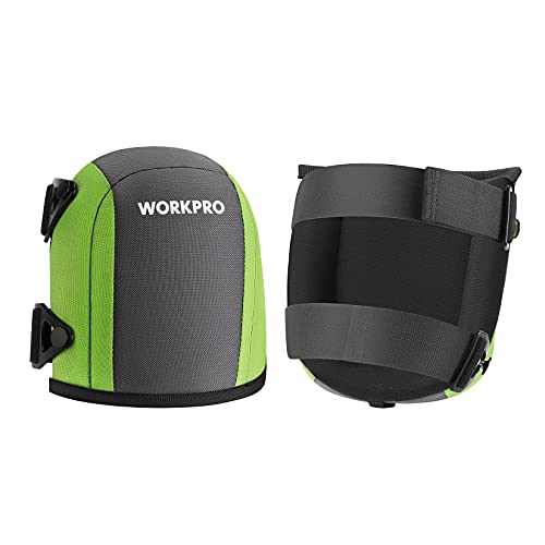WORKPRO Garden Knee Pads For Unisex-Adult | Flooring Kneepads with Foam Padding, Comfortable Kneeling Cushion for Gardening, House Cleaning, Construction Work - color: Green