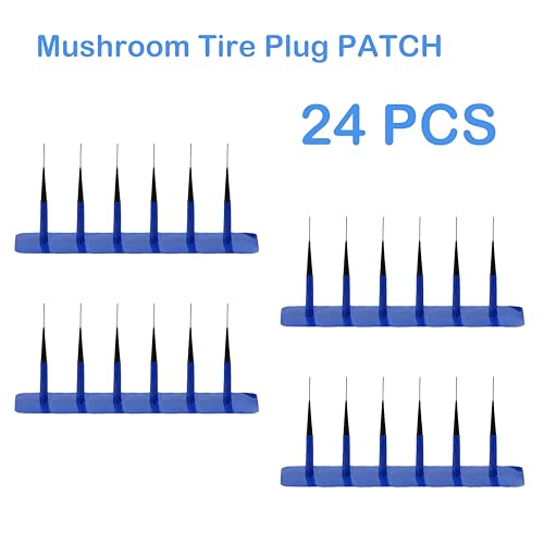 TP-112W Combination Repair Unit, Tire Repair Patch Plug 1/2" x 3 1/8" Wrapped stem 24 pcs - size: 0.47 x 3.15 24 pcs