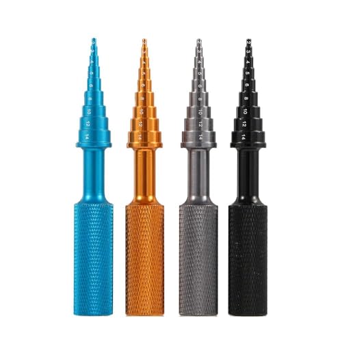 Leadigol 4 PCS Car Bearings Remover Tool, Puller Removal Kits Bearing Steering Hub Carrier Disassembly Removal Tool 2/3/4/5/6/8/10/12/14mm for RC Car