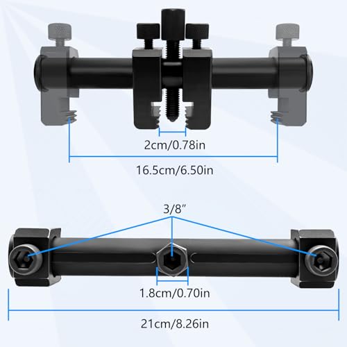ZKTOOL Universal Ribbed Drive Crankshaft Pulley Puller Kit for Pulley Size From 35mm-160mm in Diameter Kit for V-ribbed Belt Pulleys On Crankshafts, Alternators, Air Conditioning Units, Water Pumps...