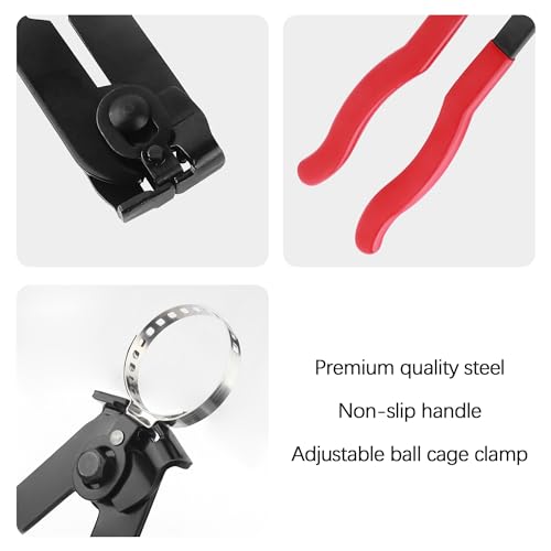 CV Boot Clamp Pliers Kit,10PCS CV Boot Clamp + 1PCS Ear Clamp Pliers,Universal Car Accessorie(Clamp Pliers/1PCS) - color: Clamp Pliers/1pcs