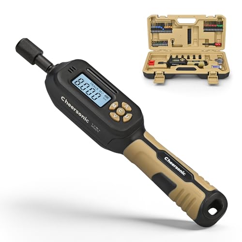 Digital Torque Screwdriver 1/4 Drive, 2.66-70.81 in·lb (0.3-8N.m) Inch Pound Torque Screwdriver Digital with Buzzer & LED Indicator, 45 In 1 Gun Torque Screwdriver Set