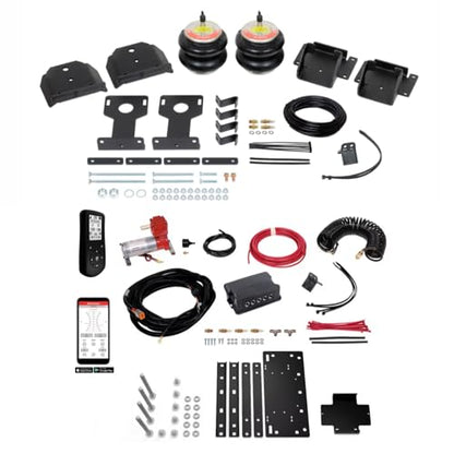 TrendsAuto Firestone Airide Red Label Air Springs Rear Kit & Air Command Heavy Compressor with Dual Wireless App and Remote fits 2020-2026 4500HD 5500HD Cab-Chassis | TrendsAuto Decal - size: Dual Path