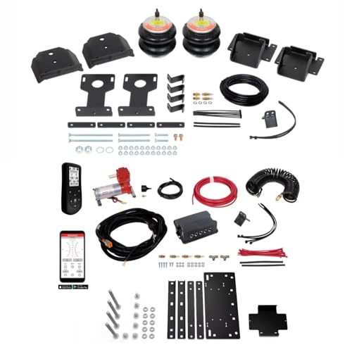 TrendsAuto Firestone Airide Red Label Air Springs Rear Kit & Air Command Heavy Compressor with Dual Wireless App and Remote fits 2020-2026 4500HD 5500HD Cab-Chassis | TrendsAuto Decal - size: Dual Path