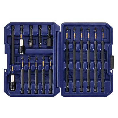 IRWIN Impact Screwdriving Bit Set, Assorted, 16 Piece (IWAF1316)
