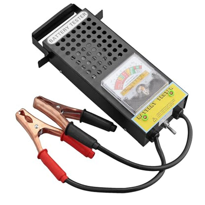 AUTTGINN Battery Load Tester, 6V 8V 12V 16V Motorcycle Car Battery Tester Alternator Load Tester and Voltmeter Tester for Cars,Golf Cart - size: POINTER