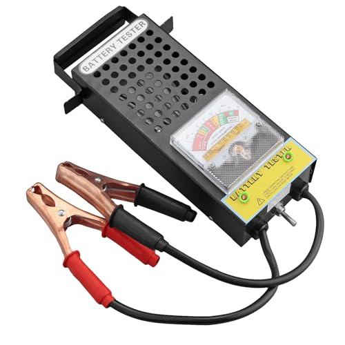AUTTGINN Battery Load Tester, 6V 8V 12V 16V Motorcycle Car Battery Tester Alternator Load Tester and Voltmeter Tester for Cars,Golf Cart - size: POINTER