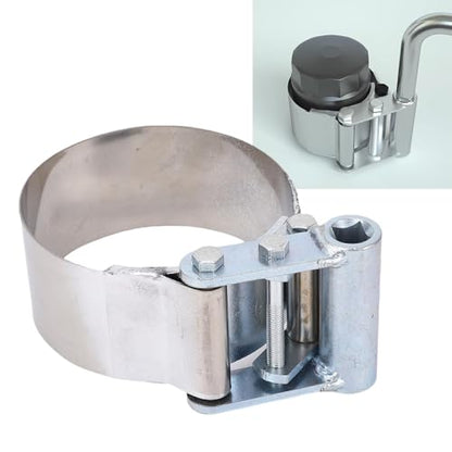 Tyenaza 3-3/4 to 4-1/2 Inch Oil Filter Wrench with 1/2 Inch Drive Stainless Steel Heavy Duty Air Dryer Oil Filter Removal Tool