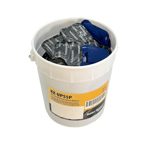KEX KX-UP-55P Rubber Reinforced Universal 2-1/8 inch Square Patches for Radial and Bias Ply Tires, 200 Units