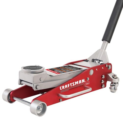Torin Craftsman 2.5 Ton Low Profile Racing Floor Jack, 5000 lb Aluminum & Steel Hydraulic Jack with Dual Piston Quick Lift Pump, Red : Automotive