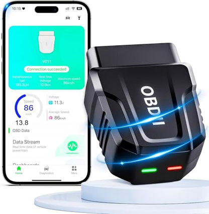 Bluetooth 5.4 V011 Car OBD2 Scanner 25K80 Diagnostic Tool Full Function OBD Home App for iOS/Android OBDII Read Code