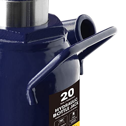 Big RED 20 Ton (40,000 LBs) Torin Hydraulic Stubby Low Profile Car Bottle Jack for Auto Repair and House Lift, Blue, AT92007AU - color: BLUE
