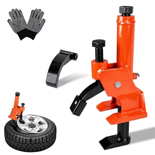 Manual Tire Bead Breaker Tool, Heavy-Duty Rim-Safe Bead Breaker with Rubber Pad for 38–42 Inch Tires, Portable Tire Repair Tool for ATVs, UTVs, Tractors, Trucks & Off-Road Vehicles