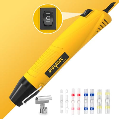 320PCS Solder Stick Wire Connectors with Heat Gun 400W, Solder Seal Wire Connectors Solderstick Waterproof Solder Wire Connector Kit for Marine, Automotive, Boat, and Truck Wiring(26-10 AWG) - size: 320pcs solder stick with heat gun