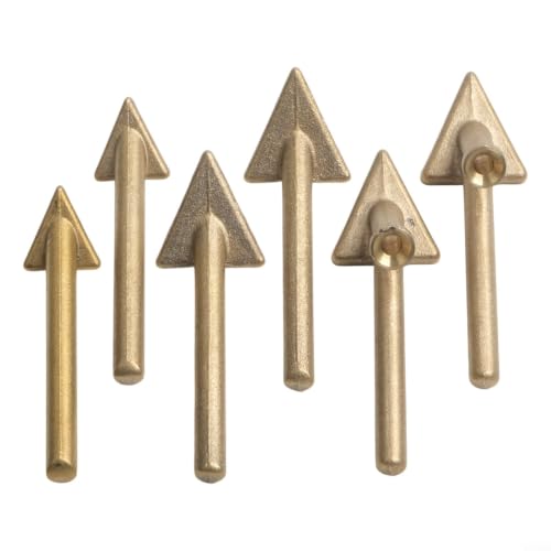 6-Piece Copper Plastic Welding Replacement Tips, Smoothing Repair Iron Heads for 80W Welder Kit, Multi-Purpose Surface Restorer for Car Bumper, Kayak, Leather, Shoes, and Toys