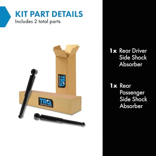 TRQ Rear Shock Absorber Set Compatible with 2004-2008 Chevrolet Malibu - style: SBA60324