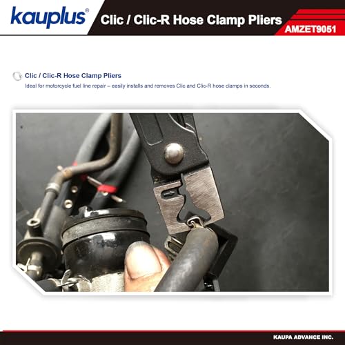 Clic-R Collar Hose Clamp Pliers, CV Boot Clamp Pliers for Reusable Clic and Clic-R Hose Clamps, Automotive Cooling & Fuel Line Repair Tool