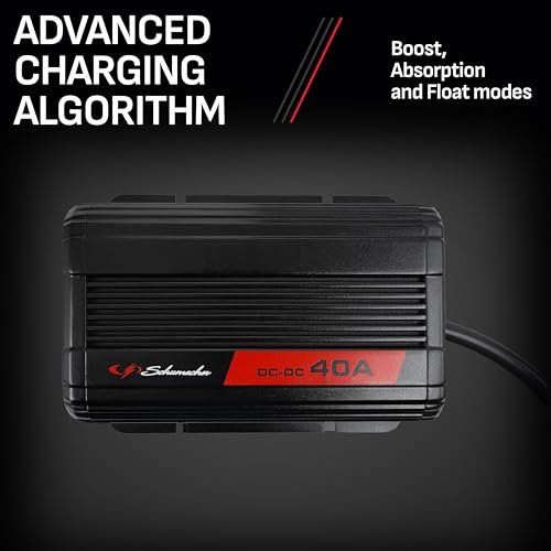 Schumacher Electric SDC371 Smart Battery Charger and Maintainer - 40A 12V DC-DC Smart Charger - Standard, AGM, Gel, Calcium & Lithium Battery Charger - Use with Solar Panels or Vehicle Alternator - style: SDC371